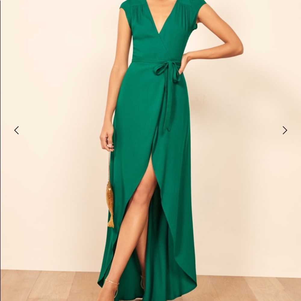 Green Reformation Chamomile dress